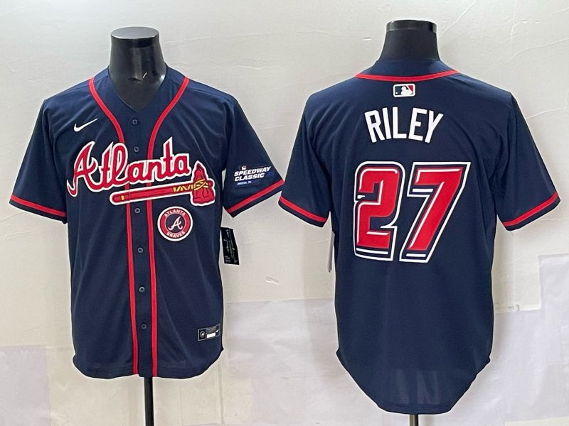 Men Atlanta Braves #27 Riley Drak Blue Nike 2025 MLB Jersey style 09->atlanta braves->MLB Jersey